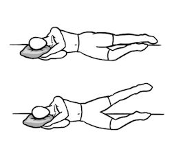Hip abduction in side-lying graphic Hip abduction in side-lying graphic